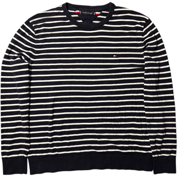 Tommy Hilfiger Other - Tommy Hilfiger Men's Signature Crew Neck Sweater Navy/White